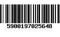 Código de Barras 5900197025648