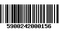 Código de Barras 5900242000156