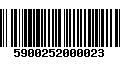 Código de Barras 5900252000023