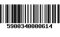 Código de Barras 5900340000614