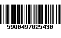 Código de Barras 5900497025430