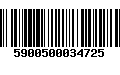 Código de Barras 5900500034725