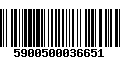 Código de Barras 5900500036651