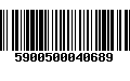 Código de Barras 5900500040689