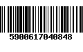 Código de Barras 5900617040848