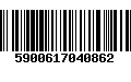 Código de Barras 5900617040862