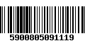 Código de Barras 5900805091119