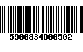 Código de Barras 5900834000502