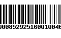 Código de Barras 59008529251600100467