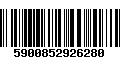 Código de Barras 5900852926280