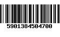 Código de Barras 5901384504700