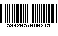 Código de Barras 5902057000215