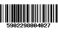 Código de Barras 5902298004027