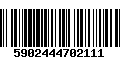 Código de Barras 5902444702111