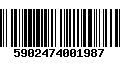 Código de Barras 5902474001987