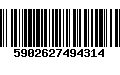Código de Barras 5902627494314