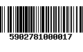 Código de Barras 5902781000017