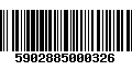 Código de Barras 5902885000326