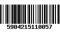 Código de Barras 5904215110057