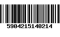 Código de Barras 5904215140214