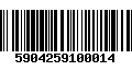 Código de Barras 5904259100014