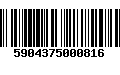 Código de Barras 5904375000816