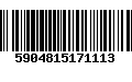 Código de Barras 5904815171113