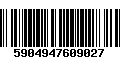 Código de Barras 5904947609027