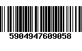 Código de Barras 5904947609058