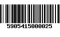 Código de Barras 5905415000025