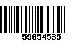 Código de Barras 59054535