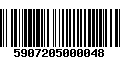 Código de Barras 5907205000048