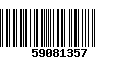 Código de Barras 59081357