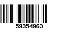 Código de Barras 59354963