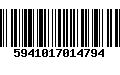 Código de Barras 5941017014794