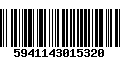 Código de Barras 5941143015320