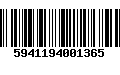 Código de Barras 5941194001365