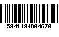 Código de Barras 5941194004670