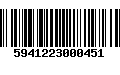 Código de Barras 5941223000451