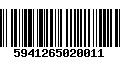 Código de Barras 5941265020011