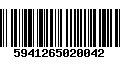 Código de Barras 5941265020042