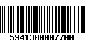 Código de Barras 5941300007700