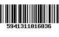 Código de Barras 5941311016036