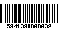 Código de Barras 5941390000032