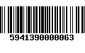 Código de Barras 5941390000063