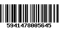 Código de Barras 5941478005645