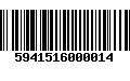 Código de Barras 5941516000014