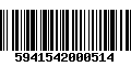 Código de Barras 5941542000514