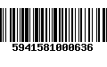 Código de Barras 5941581000636