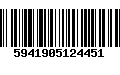 Código de Barras 5941905124451